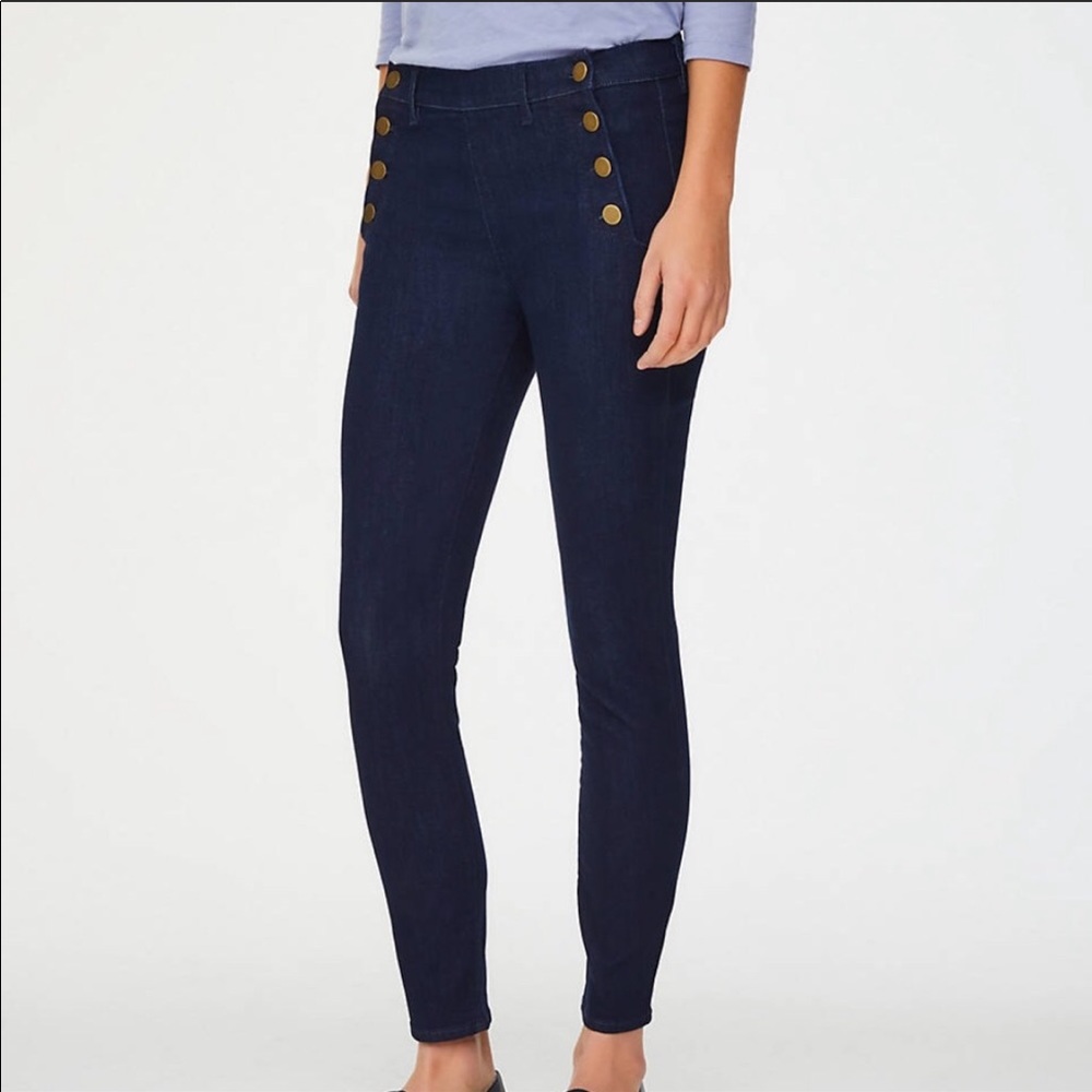 Loft Modern Skinny Sailor Jeans